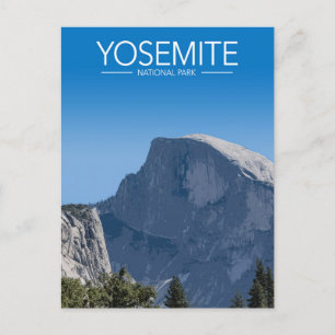 Postal Yosemite National, California Park Stylized Travel