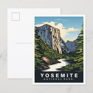 Postal Yosemite National Park California USA Travel
