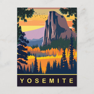Postal Yosemite, Parque Nacional, Estados Unidos, Viajes