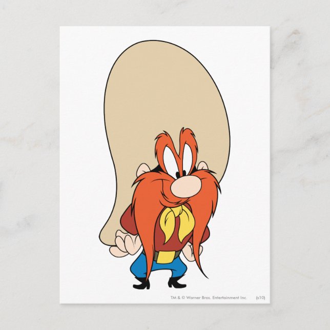 Postal Yosemite Sam cuelga en la cadera (Anverso)