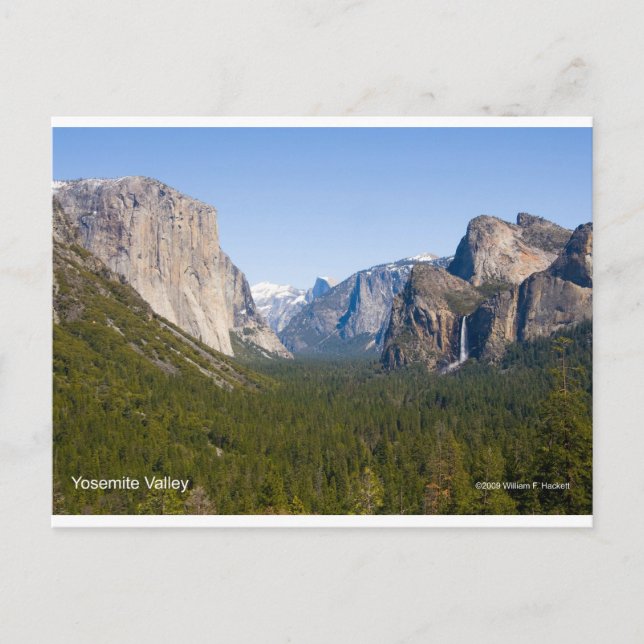 Postal Yosemite Valley April California Products (Anverso)