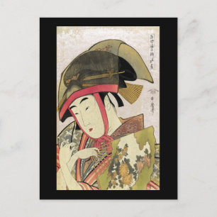Postal Yoshiwara suzume, Utamaro