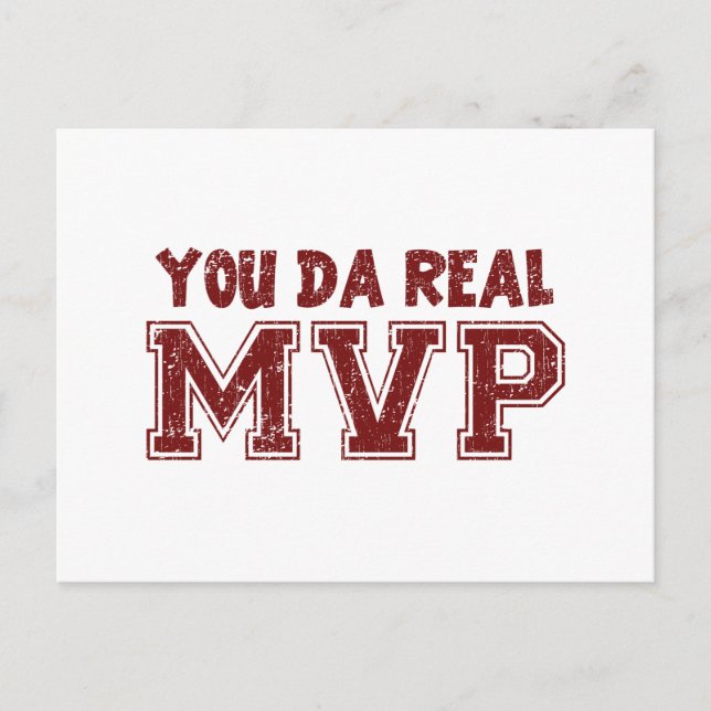Postal You Da Real MVP (Anverso)