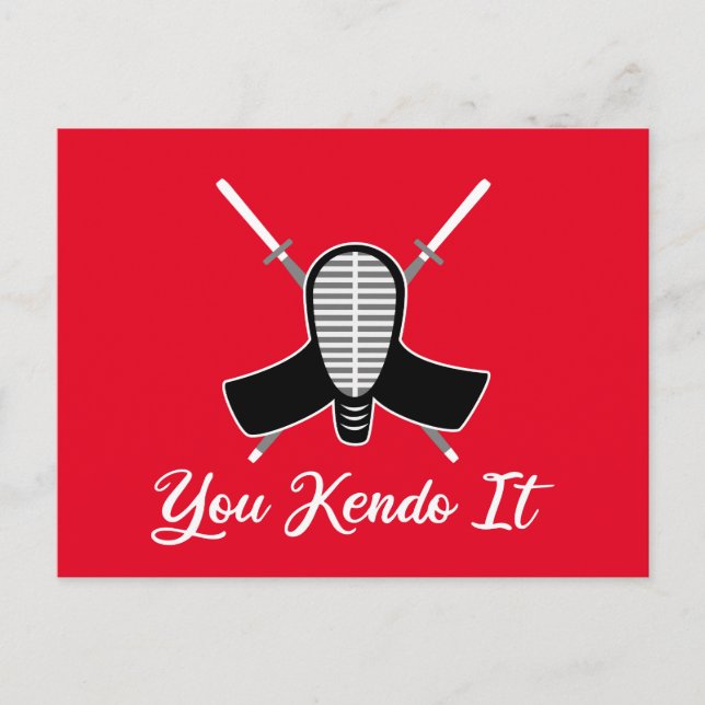 Postal You Kendo It - divertido gráfico de Chiste Kendo A (Anverso)