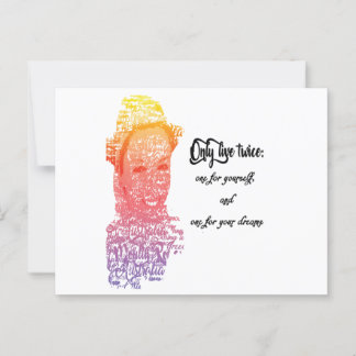 Postal You only live twice postcard