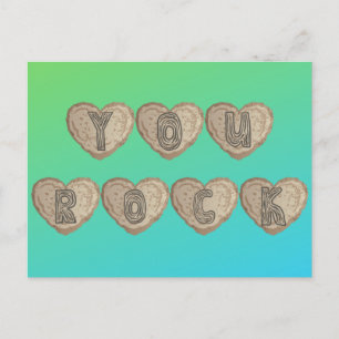 Postal You Rock Platonic Valentine