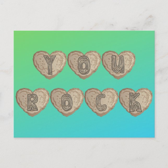 Postal You Rock Platonic Valentine (Anverso)