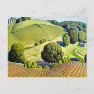 Postal Young Corn, 1931 por Grant Wood