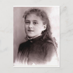Postal Young St. Therese of Lisieux,