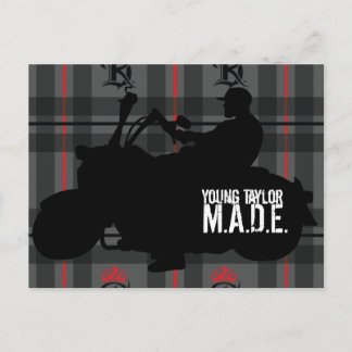 Postal Young Taylor M.A.D.E. Poster de motocicletas