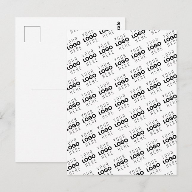 Postal Your Logo Simple Repeating Diagonal Pattern (Anverso / Reverso)