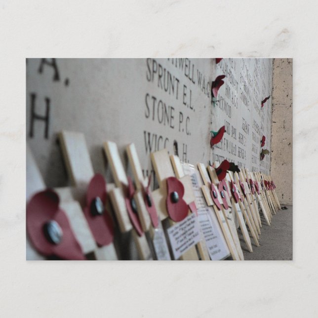 Postal Ypres conmemorativos de la guerra en la puerta de  (Anverso)