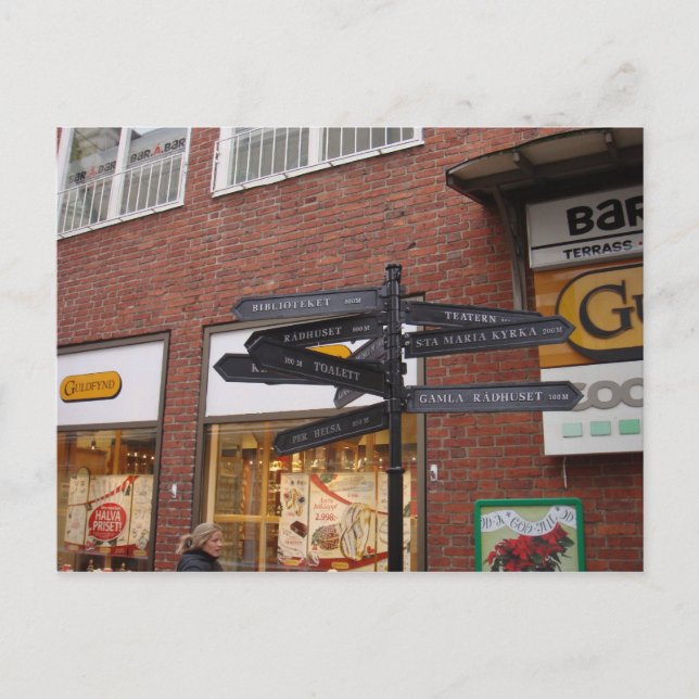 Postal Ystad Suecia (Anverso)