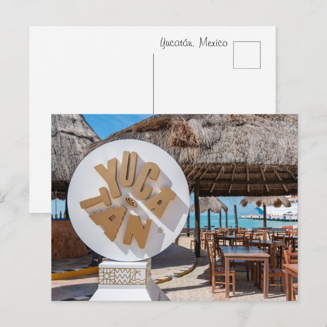 Postal Yucatán México (Anverso / Reverso)