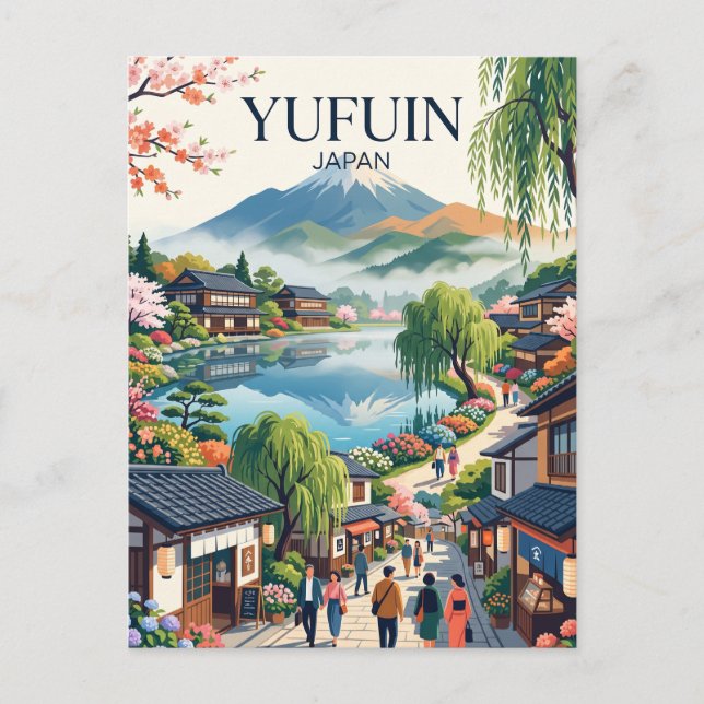 Postal Yufuin Japón (Anverso)