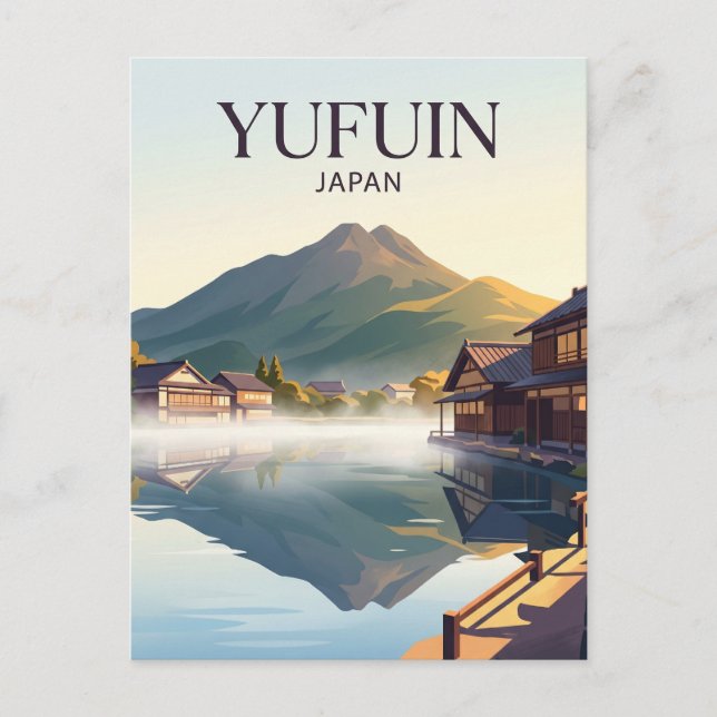 Postal Yufuin Onsen Japón (Anverso)