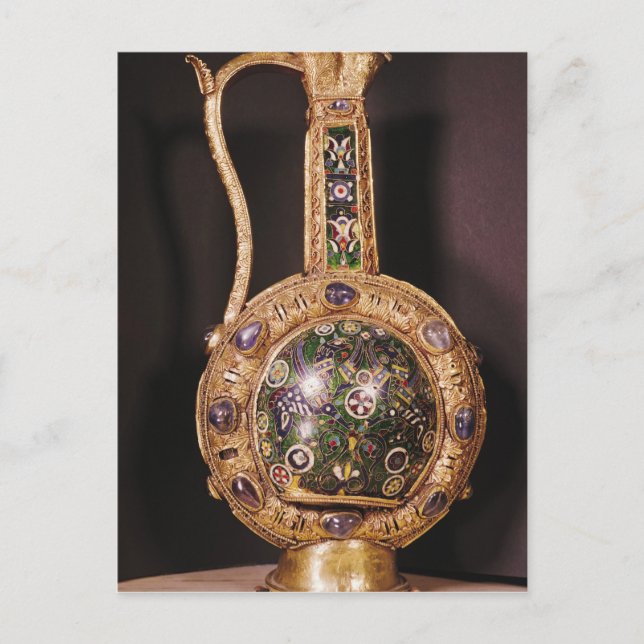 Postal Yuga acuática presentada a Charlemagne (Anverso)