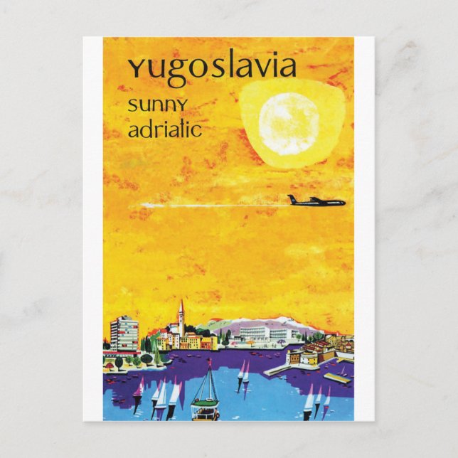 Postal Yugoslavia, Sunny Adriático (Anverso)