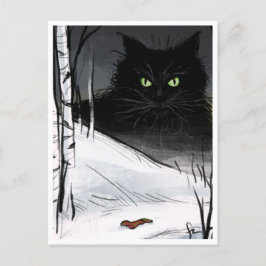 Postal Yule Cat - Spooky Yule Critter