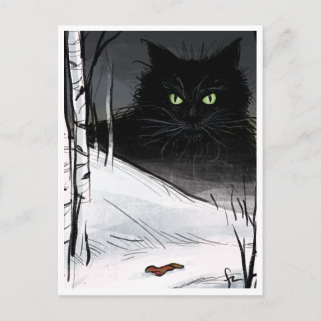 Postal Yule Cat - Spooky Yule Critter (Anverso)
