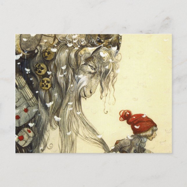 Postal Yule Goat John Bauer (Anverso)