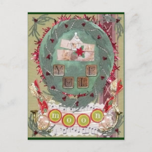 Postal Yule Moon Postcard