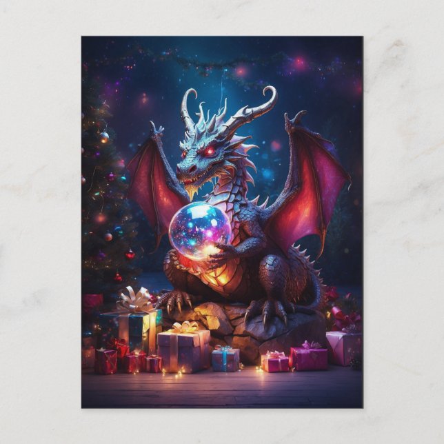 Postal Yuletide Dragons (Anverso)