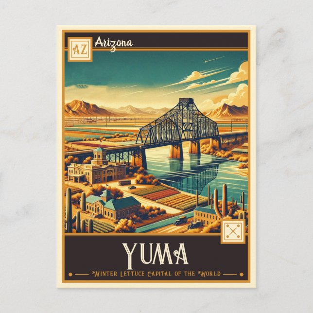 Postal Yuma, Arizona | Vintage (Anverso)
