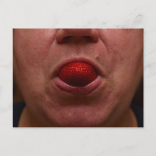 Postal Yummy, yum, yum... fresa!