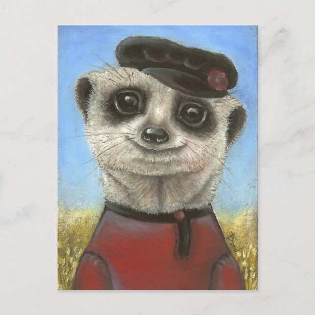 Postal Yuri el meerkat (Anverso)