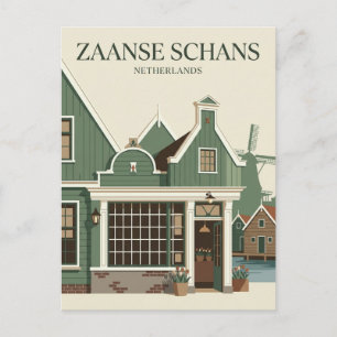 Postal Zaanse Schans Países Bajos