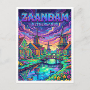 Postal Zaanse Schans Zaandam Países Bajos