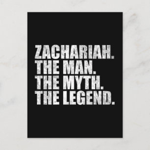 Postal Zachariah El Hombre El Mito La Leyenda