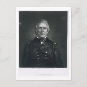 Postal Zachary Taylor, grabado después de un daguerrotipo