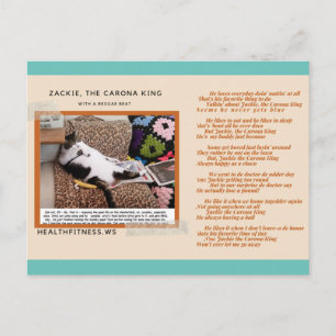 Postal Zackie El Rey De Corona - Cartas Divertidas De "Ma