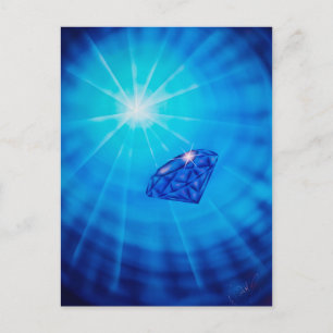 Postal Zafiro con Diamantschliff