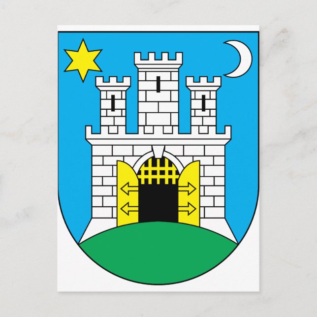 Postal zagreb, Croacia (Anverso)