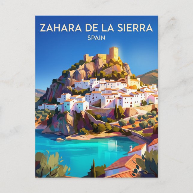Postal Zahara de la Sierra España (Anverso)