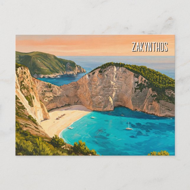 Postal Zakynthos Grecia Travel (Anverso)