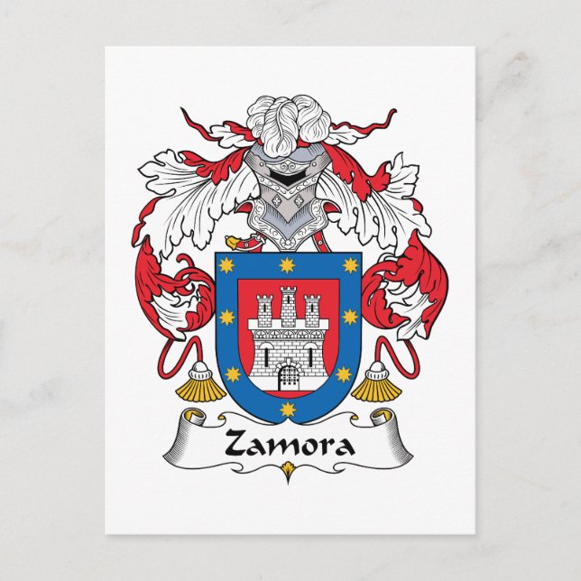 Postal Zamora Family Crest (Anverso)