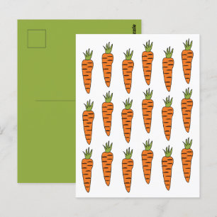 Postal Zanahoria Verduras Verdura