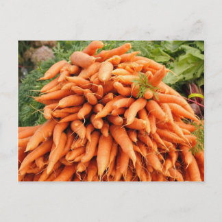 Postal Zanahorias en el mercado de los agricultores