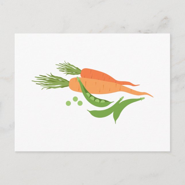 Postal Zanahorias y Mares (Anverso)