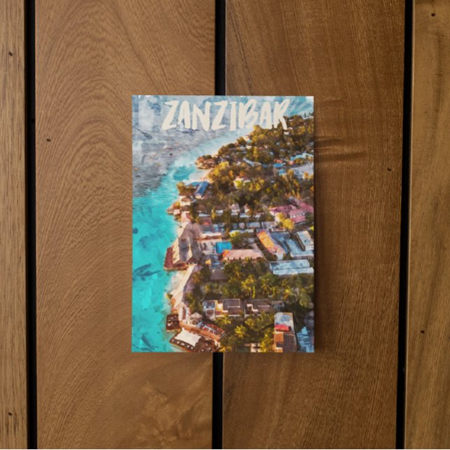 Postal Zanzibar Tansania Ocean View Travel (Zanzibar Tansania Souvenir Postcard)