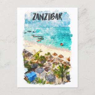 Postal Zanzibar Tansania Vintage Travel