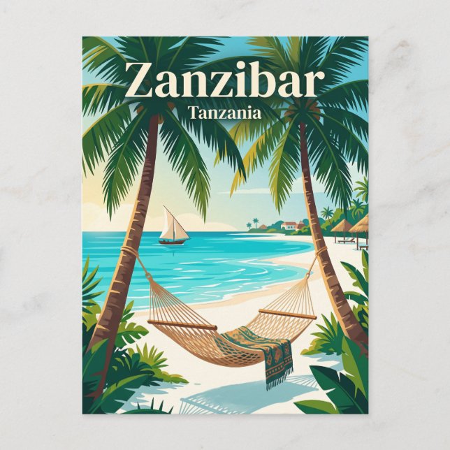 Postal Zanzíbar Tanzania (Anverso)