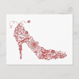 Postal Zapato de moda ~ Postcard