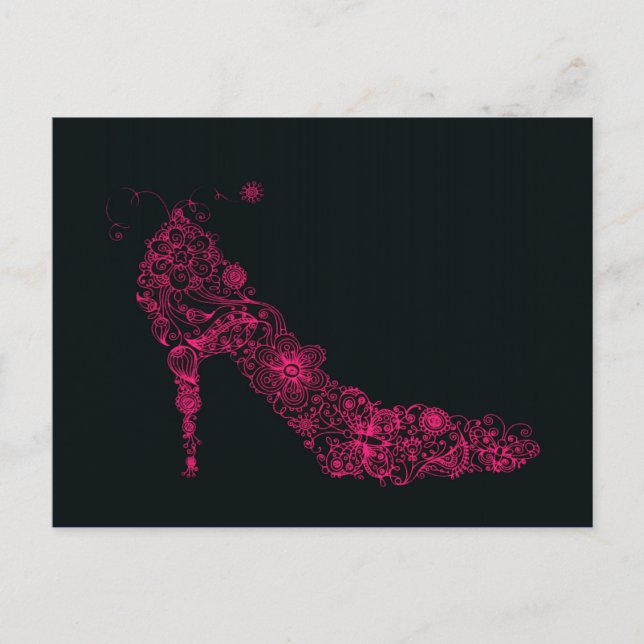 Postal Zapato de moda ~ Postcard (Anverso)