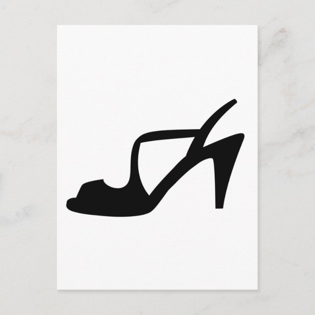 Postal zapato de mujer (Anverso)