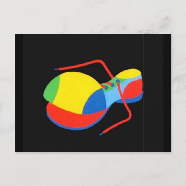 Postal Zapato de payaso (Anverso)
